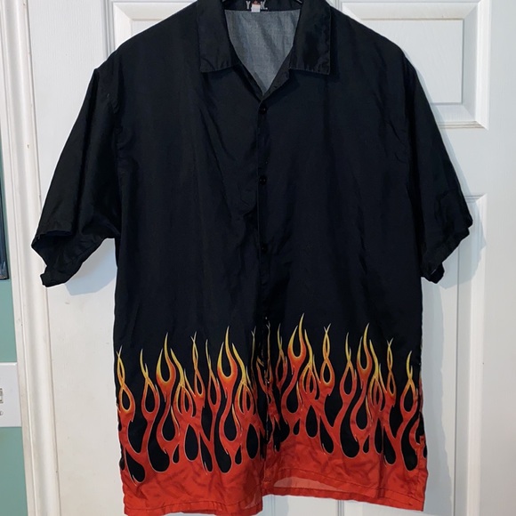 Other - Classic Vintage 90s Flame Shirt